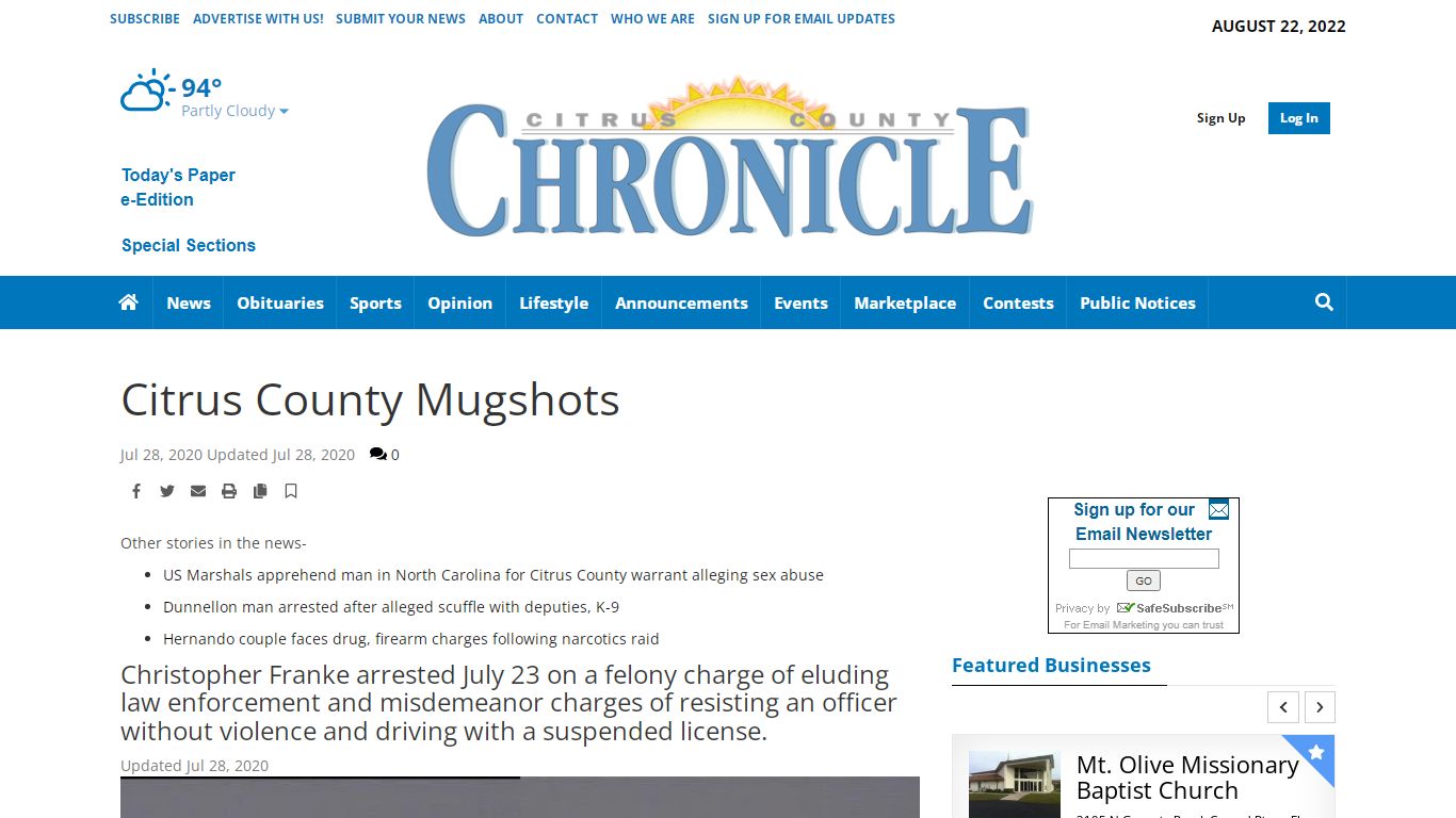 Citrus County Mugshots | Crime & Courts | chronicleonline.com